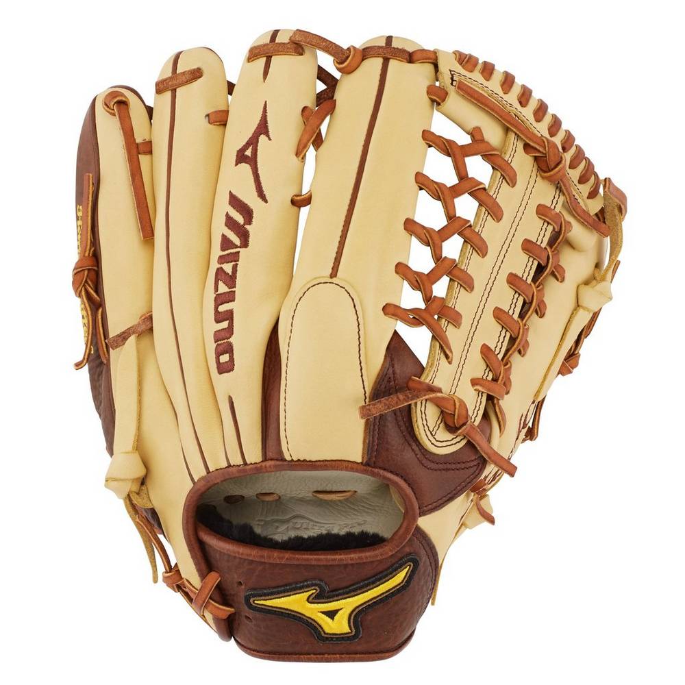Damske Rukavice Mizuno Classic Pro Soft Outfield 12.75" Baseball Hnedožltý Vypredaj BRKH86532